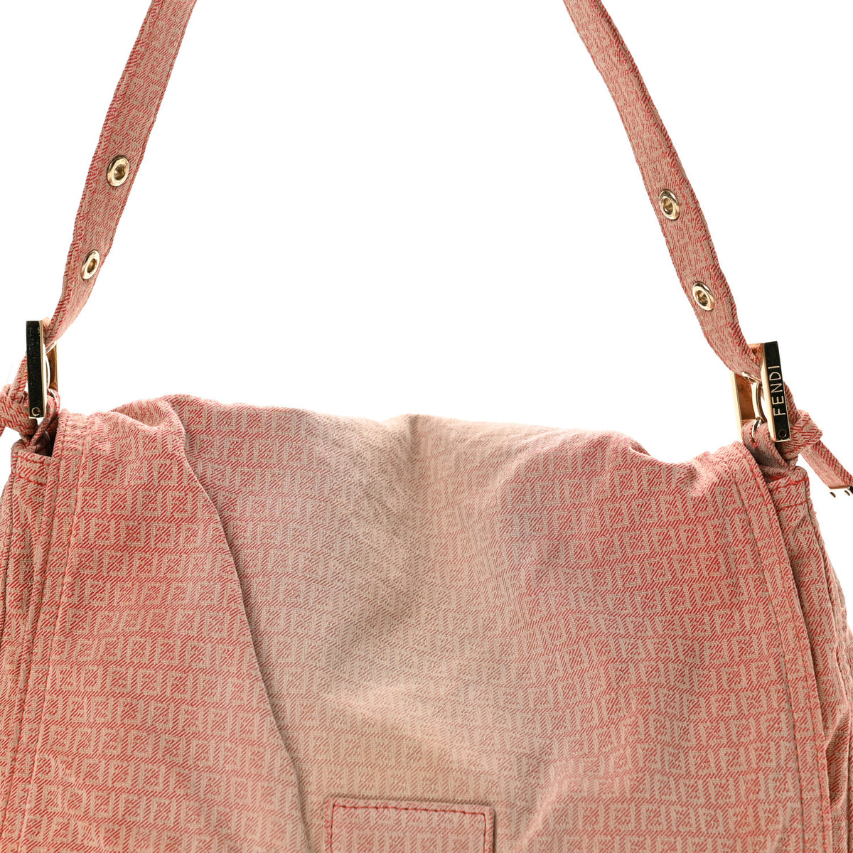 Fendi Denim Mama Baguette Pink 8 of 11