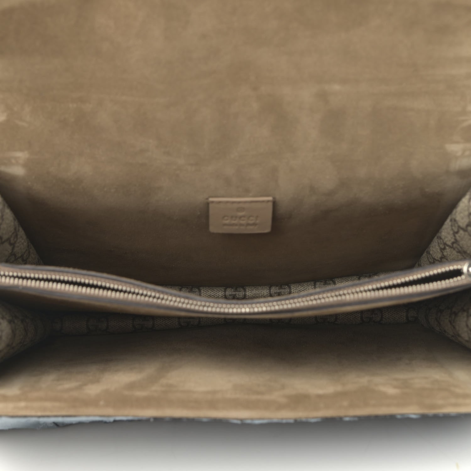 Gucci GG Supreme Monogram Lightning Embroidered Medium Dionysus Shoulder Bag Beige 5 of 12