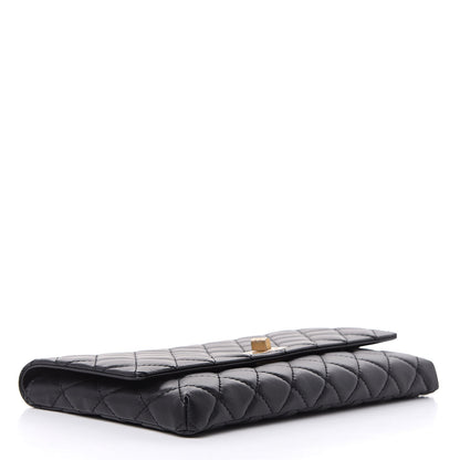 Chanel Aged Calfskin Quilted Reissue 2.55 Clutch Black 4 of 9