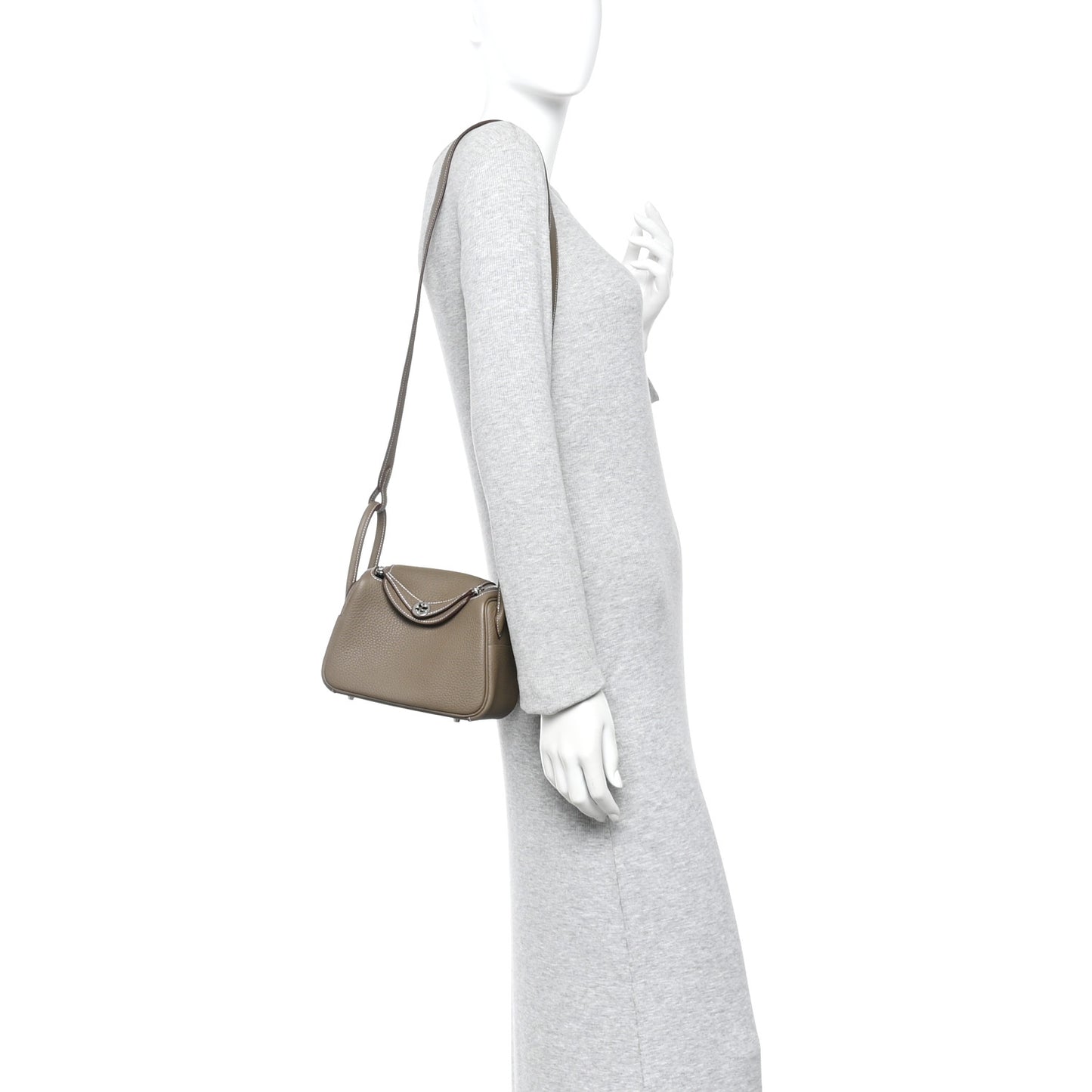 Taurillon Clemence Mini Lindy 20 Etoupe