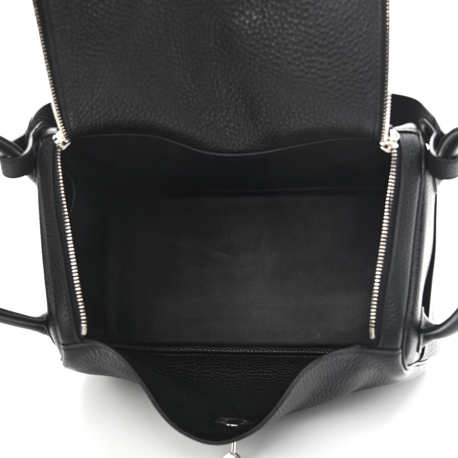 Hermes Taurillon Clemence Lindy 30 Black 5 of 10