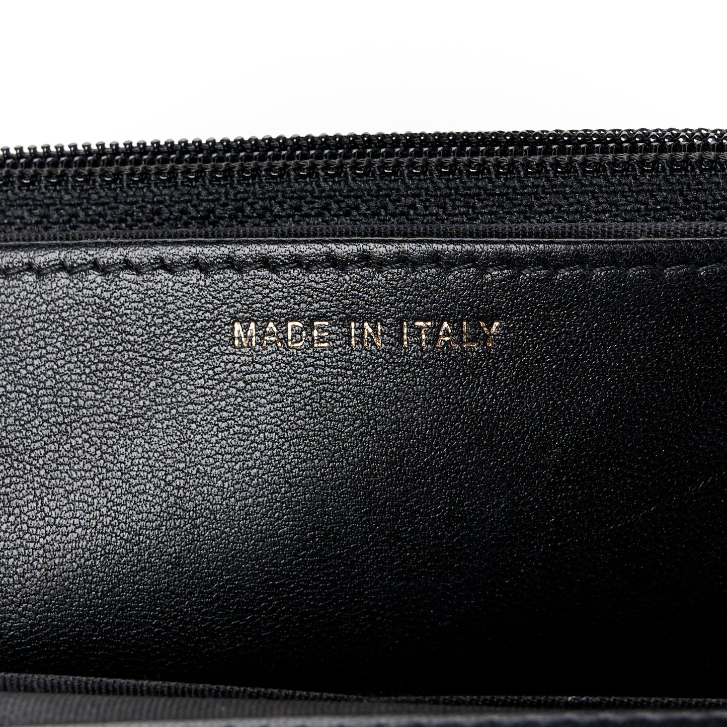 Lambskin Quilted Trendy CC Wallet On Chain WOC Black