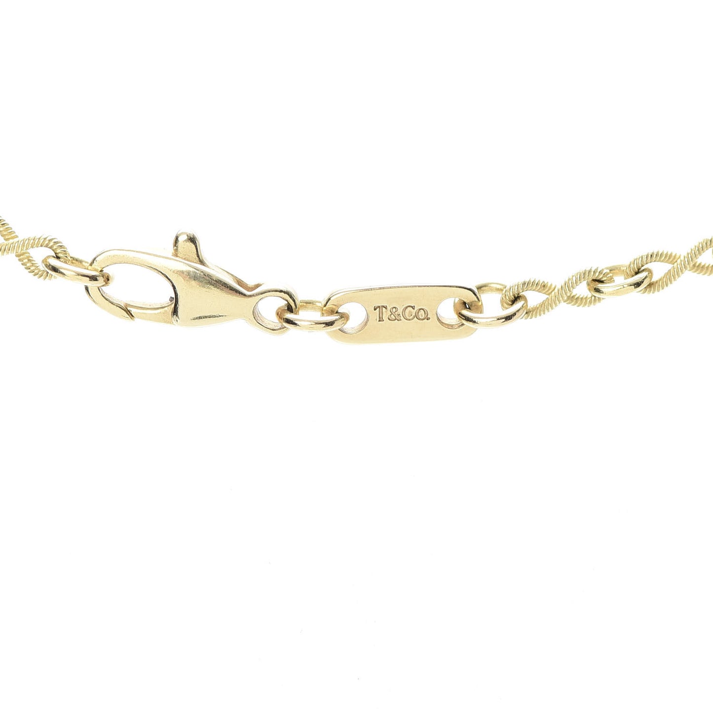 18K Yellow Gold Infinity Link Chain Necklace