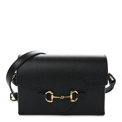 Gucci Calfskin Horsebit 1955 Shoulder Bag Black 1 of 10