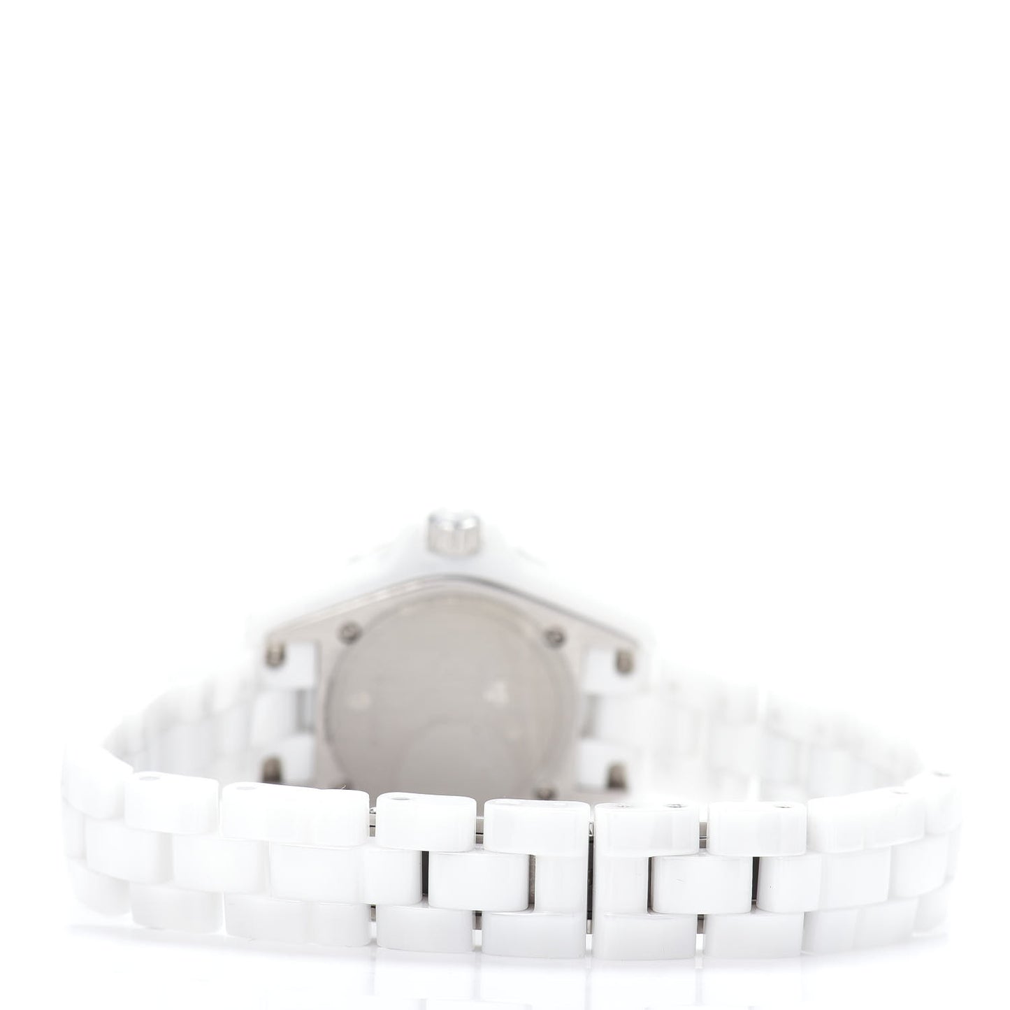 Stainless Steel Ceramic Diamond Mother of Pearl 29mm J12 Quartz Watch White