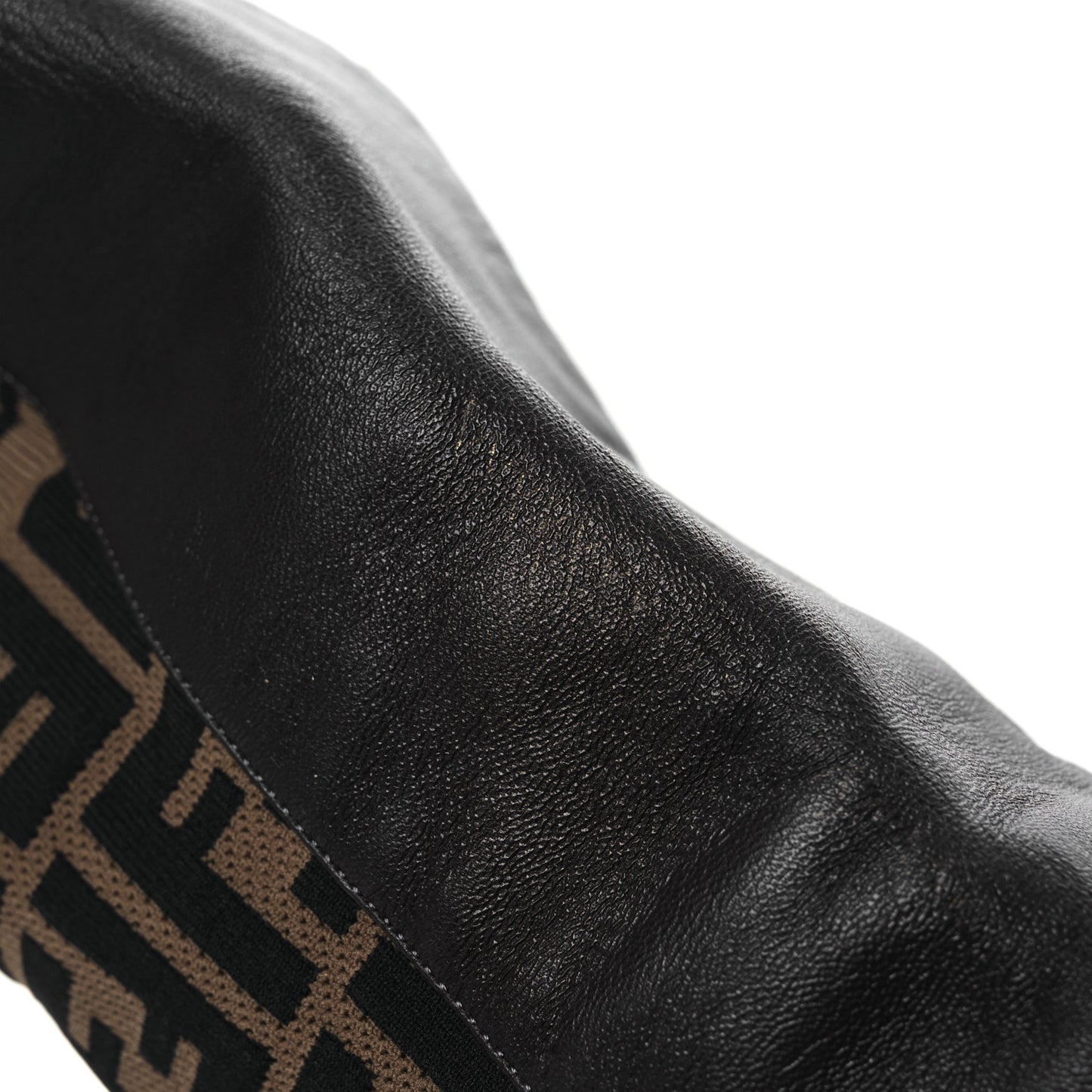 Nappa Microfiber Fabric FF Rockoko Thigh High Boots 40 Ebano Tobacco Black