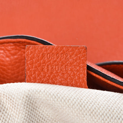 Gucci Pebbled Calfskin Medium Soho Chain Shoulder Bag Sun Orange 7 of 10