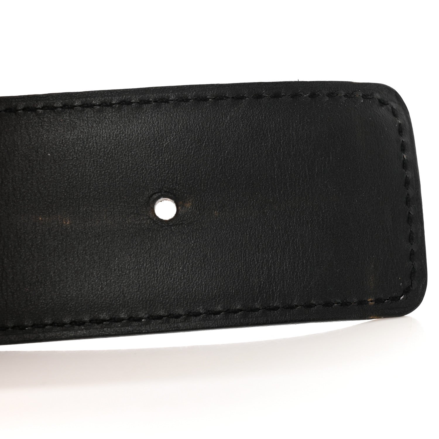 Hermes Box Swift 32mm Idem Belt 85/34 Black Gold 7 of 7