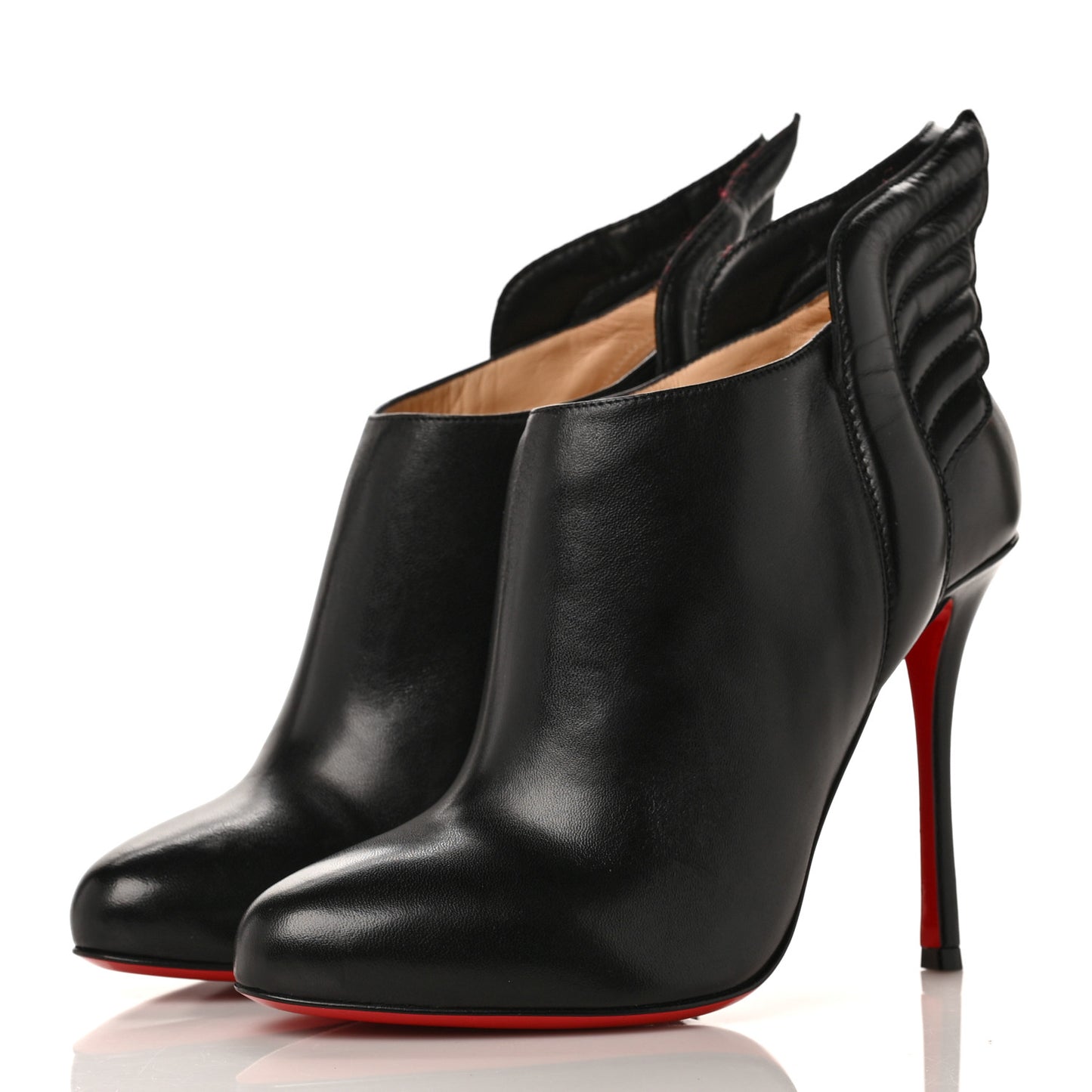 Shiny Nappa Mercura 100 Booties 37.5 Black