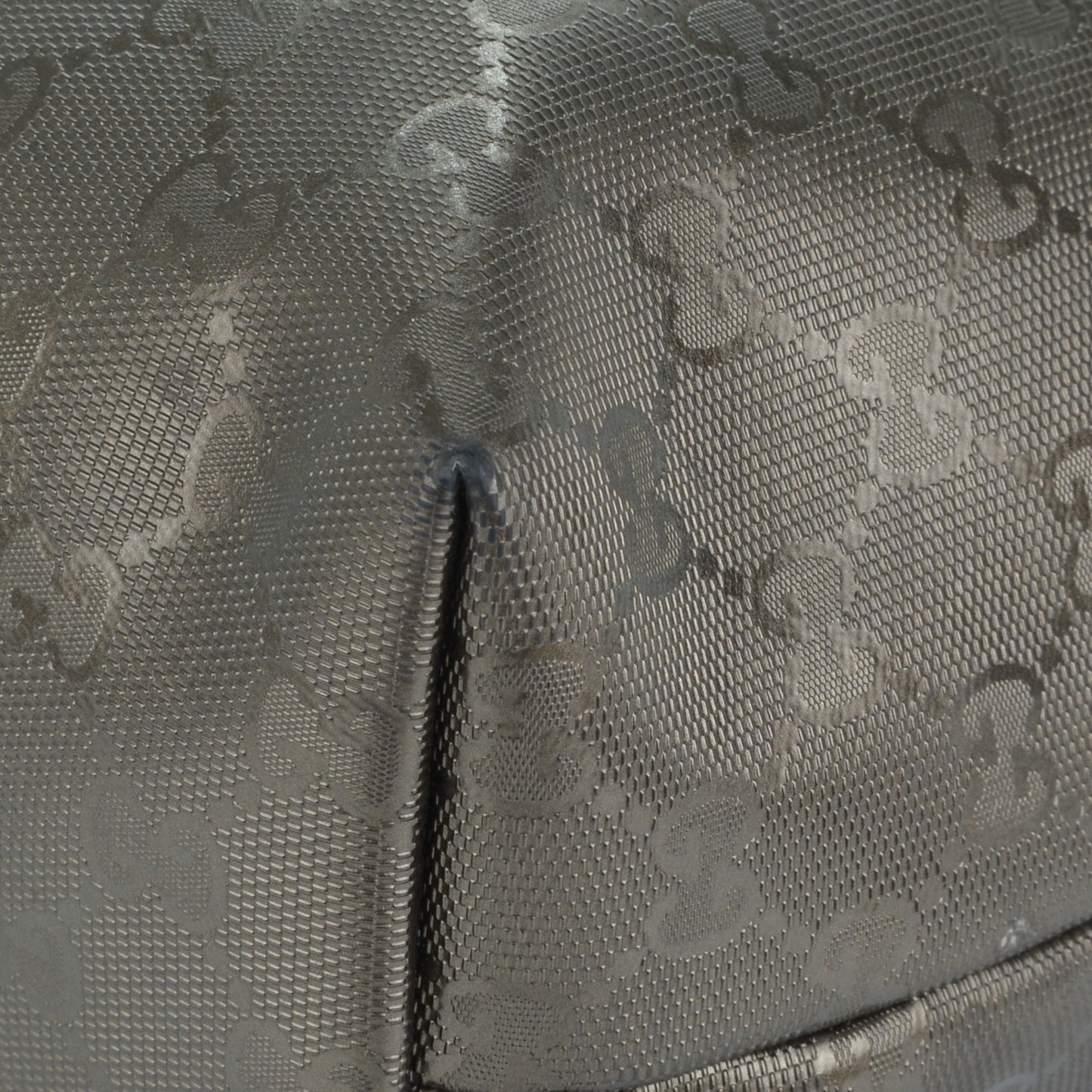 Imprime Monogram Medium Zippered Shopping Tote Pewter