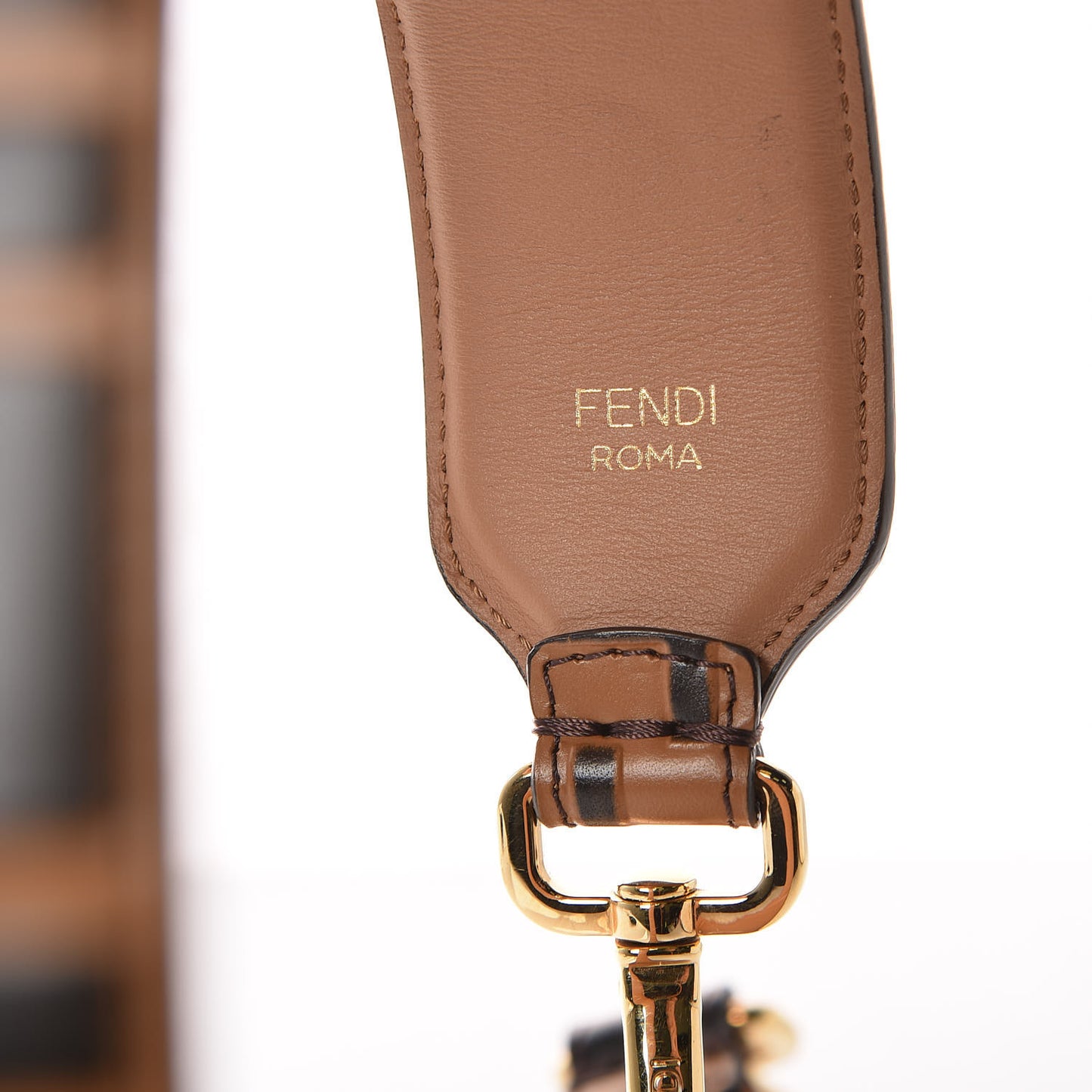 Calfskin FF 1974 Embossed Strap You Tobacco Black