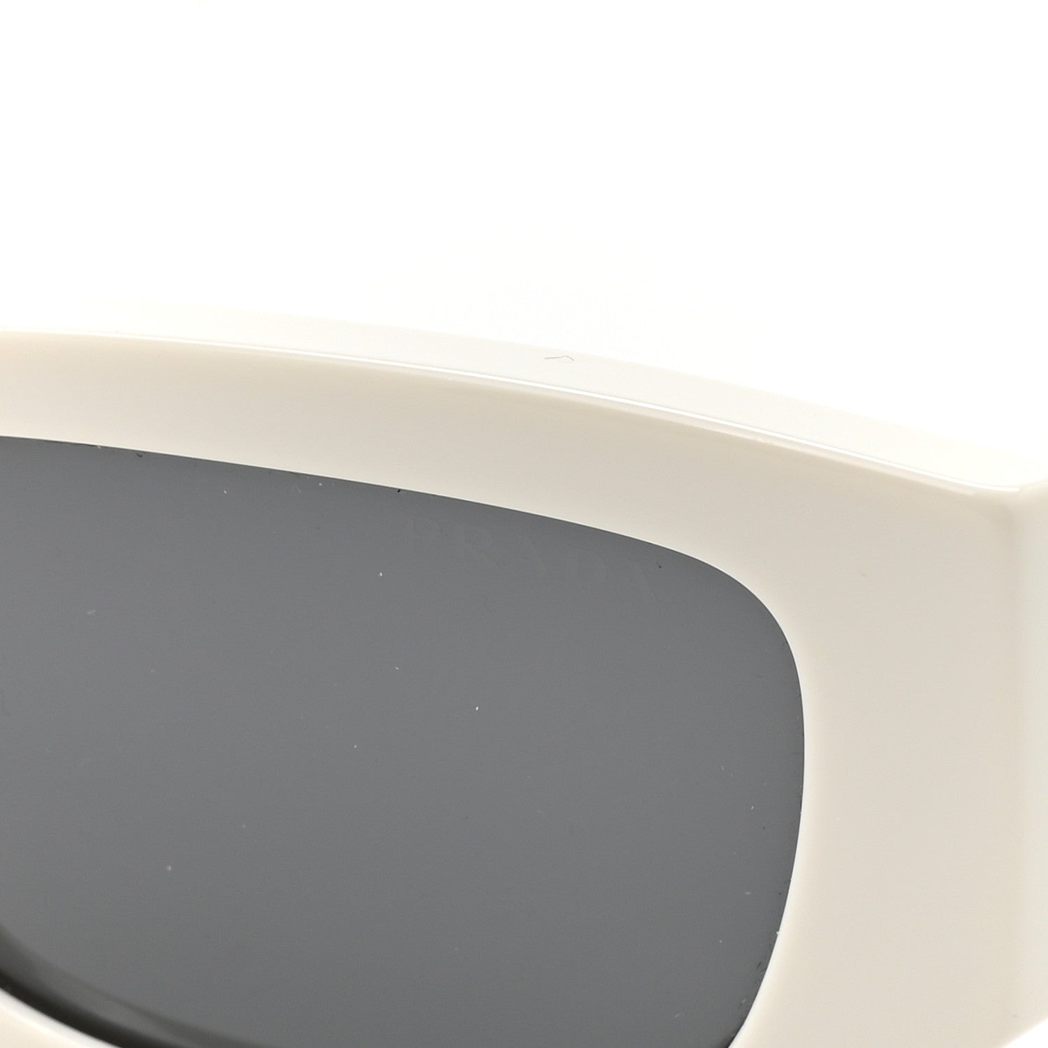 Prada Acetate Pillow Sunglasses SPR A01 White 7 of 7