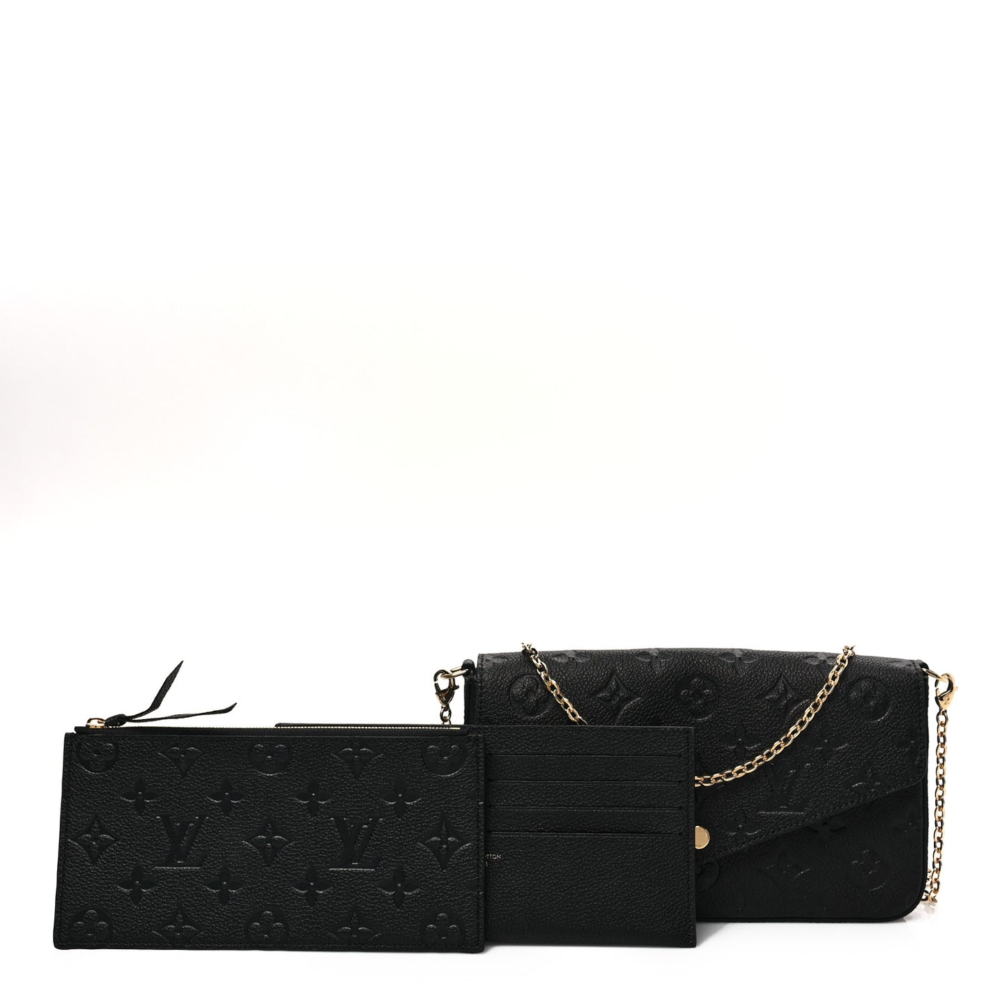 Empreinte Pochette Felicie Chain Wallet Black