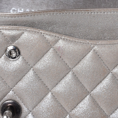 Chanel Iridescent Calfskin Medium Double Flap Light Gold 9 of 12