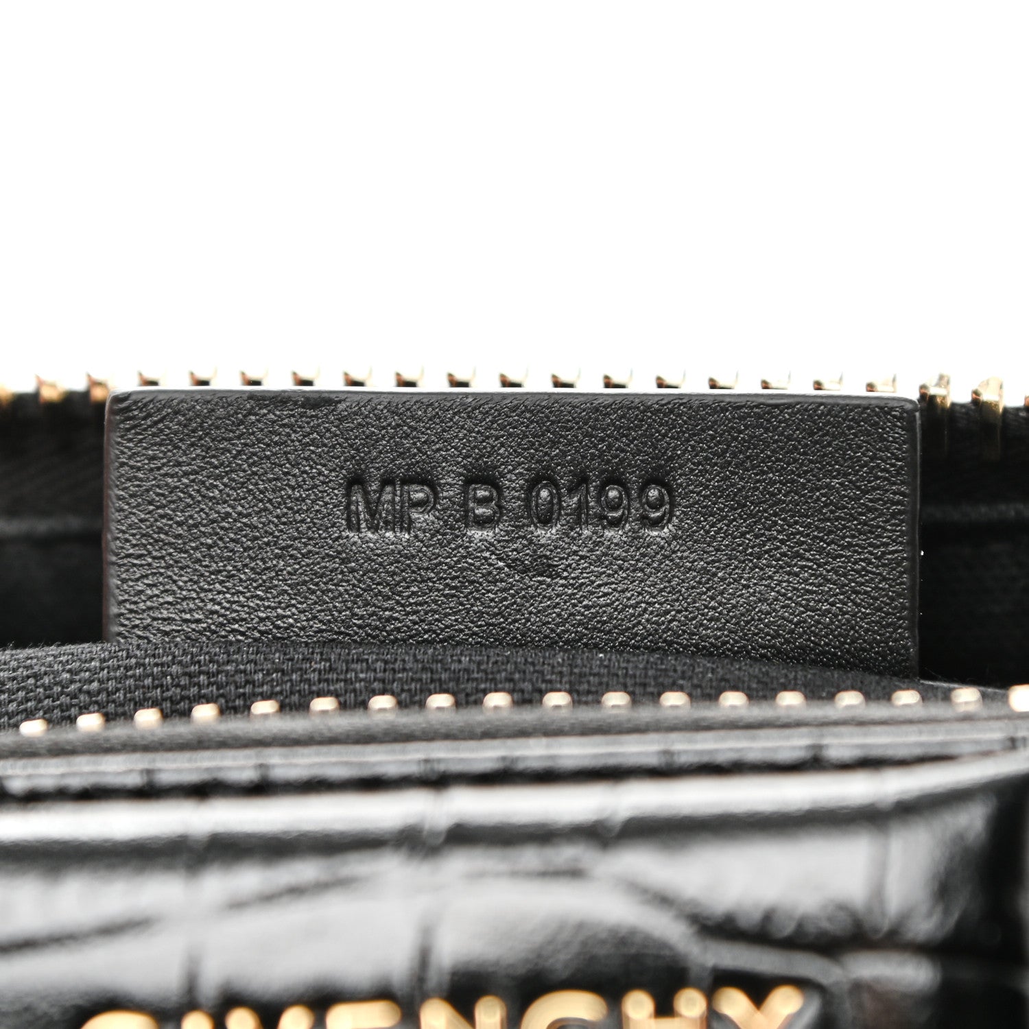 Givenchy Calfskin Crocodile Embossed Mini Antigona Black 7 of 10