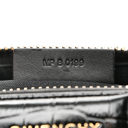 Givenchy Calfskin Crocodile Embossed Mini Antigona Black 7 of 10