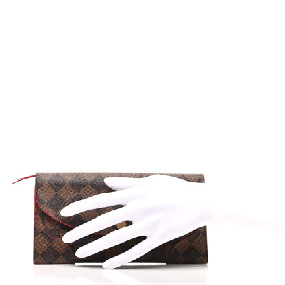 Louis Vuitton Damier Ebene Caissa Wallet Cherry 2 of 8