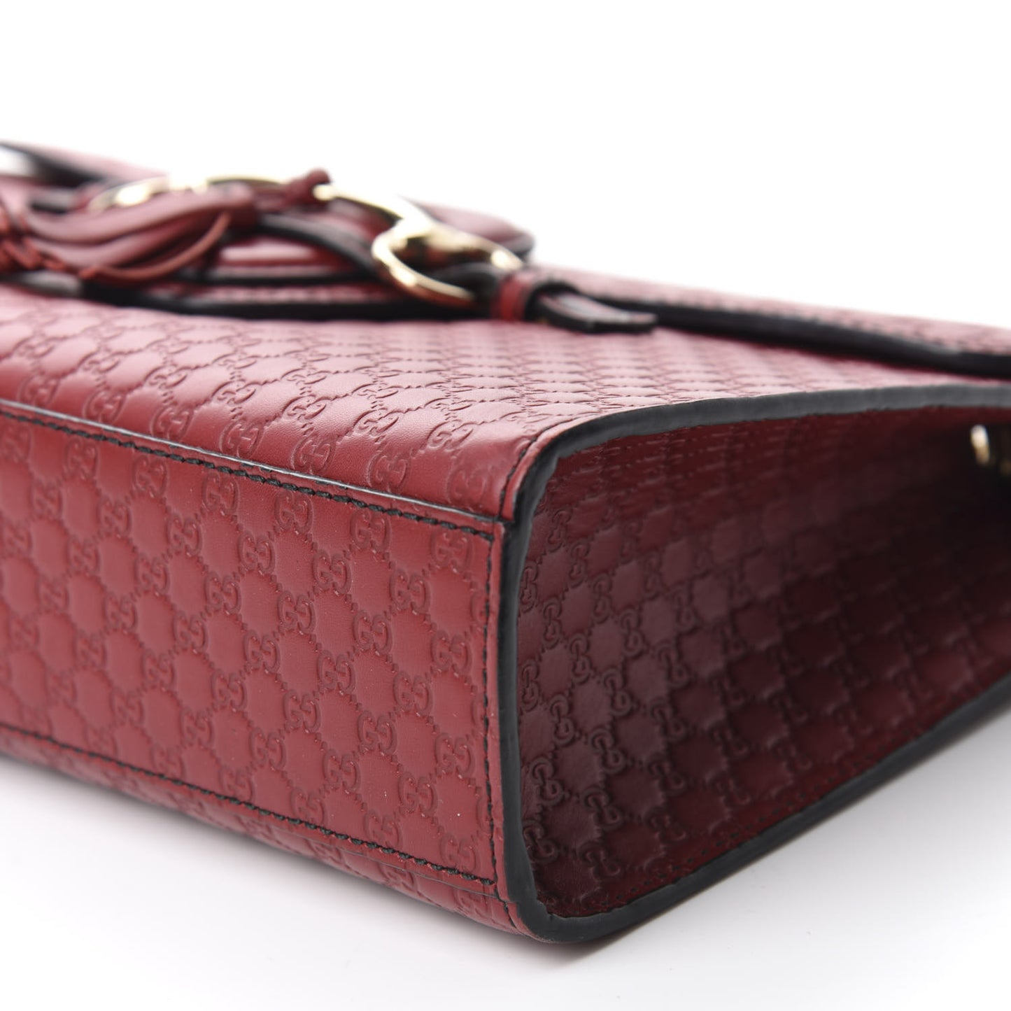 Microguccissima Medium Emily Chain Shoulder Bag Red
