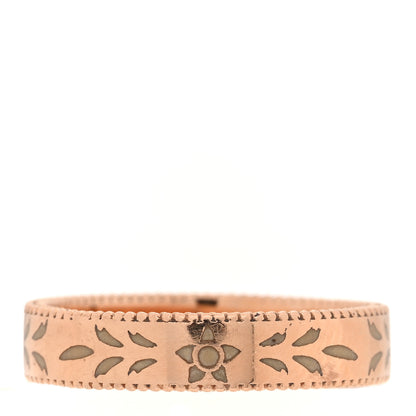Gucci 18K Rose Gold Enamel 4mm Icon Blooms Band Ring 55 7.25 3 of 7