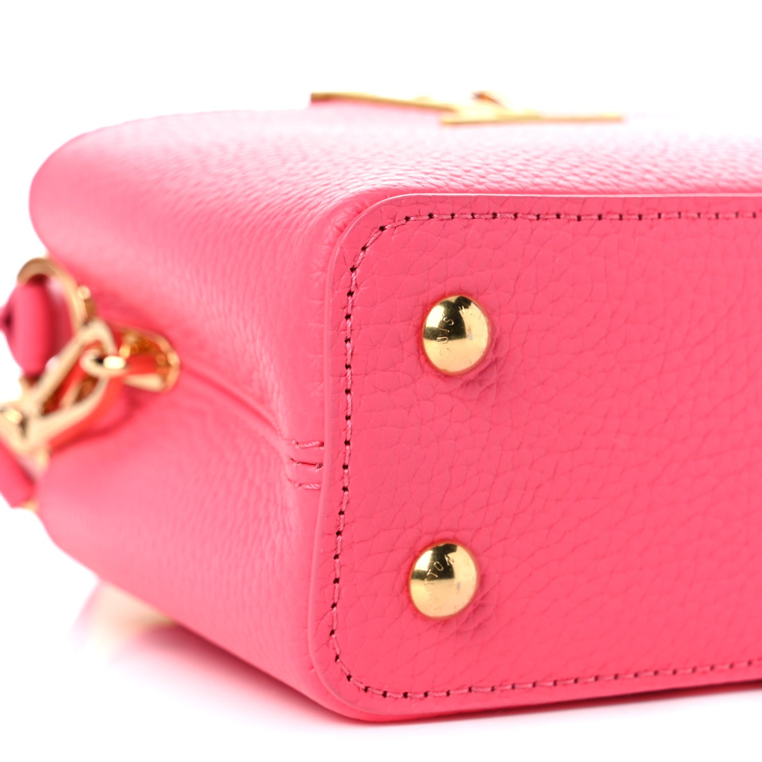 Louis Vuitton Taurillon Capucines Mini Dragon Fruit Pink Cedrat 7 of 8