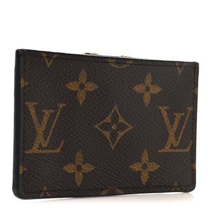 Louis Vuitton Monogram Calfskin Kimono Card Holder Black 3 of 6