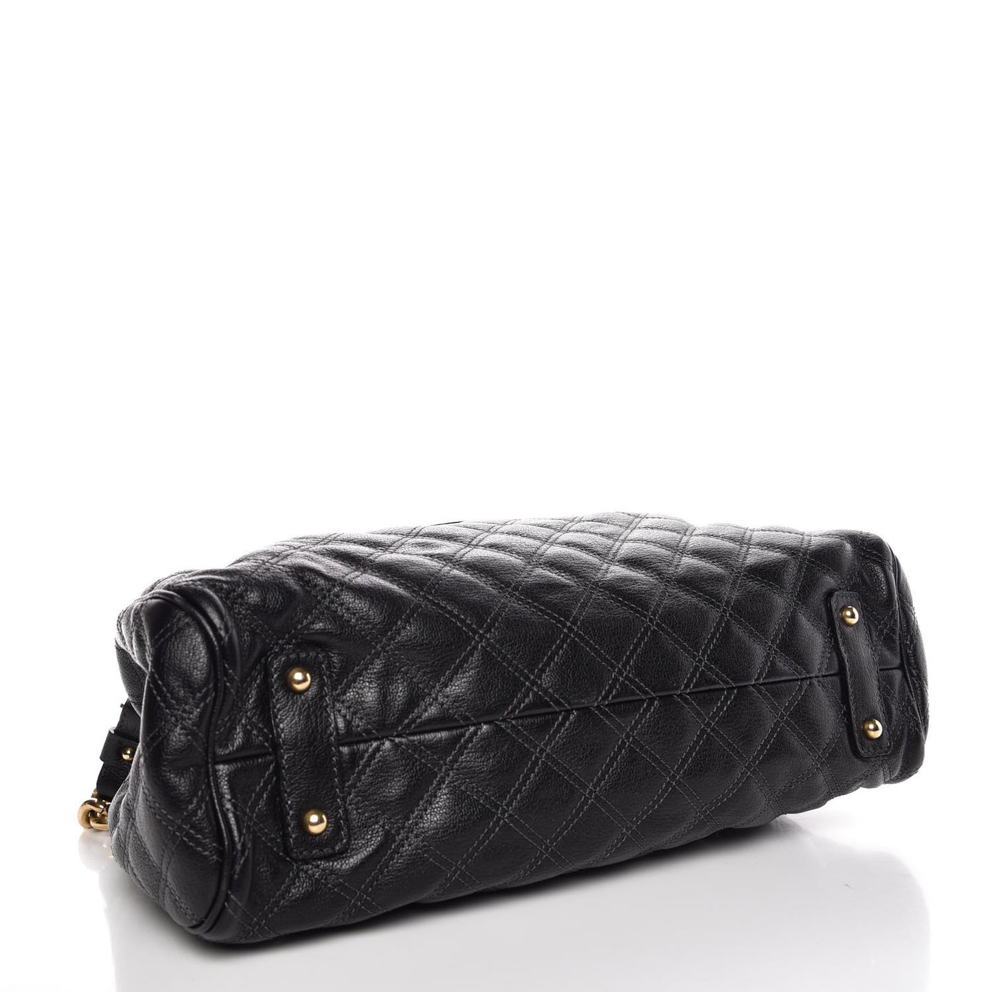 Calfskin Quilted Stam Black