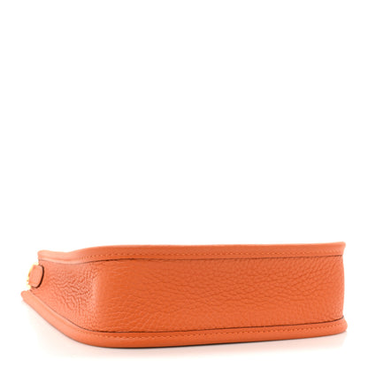 Hermes Taurillon Clemence Evelyne TPM Orange 4 of 9