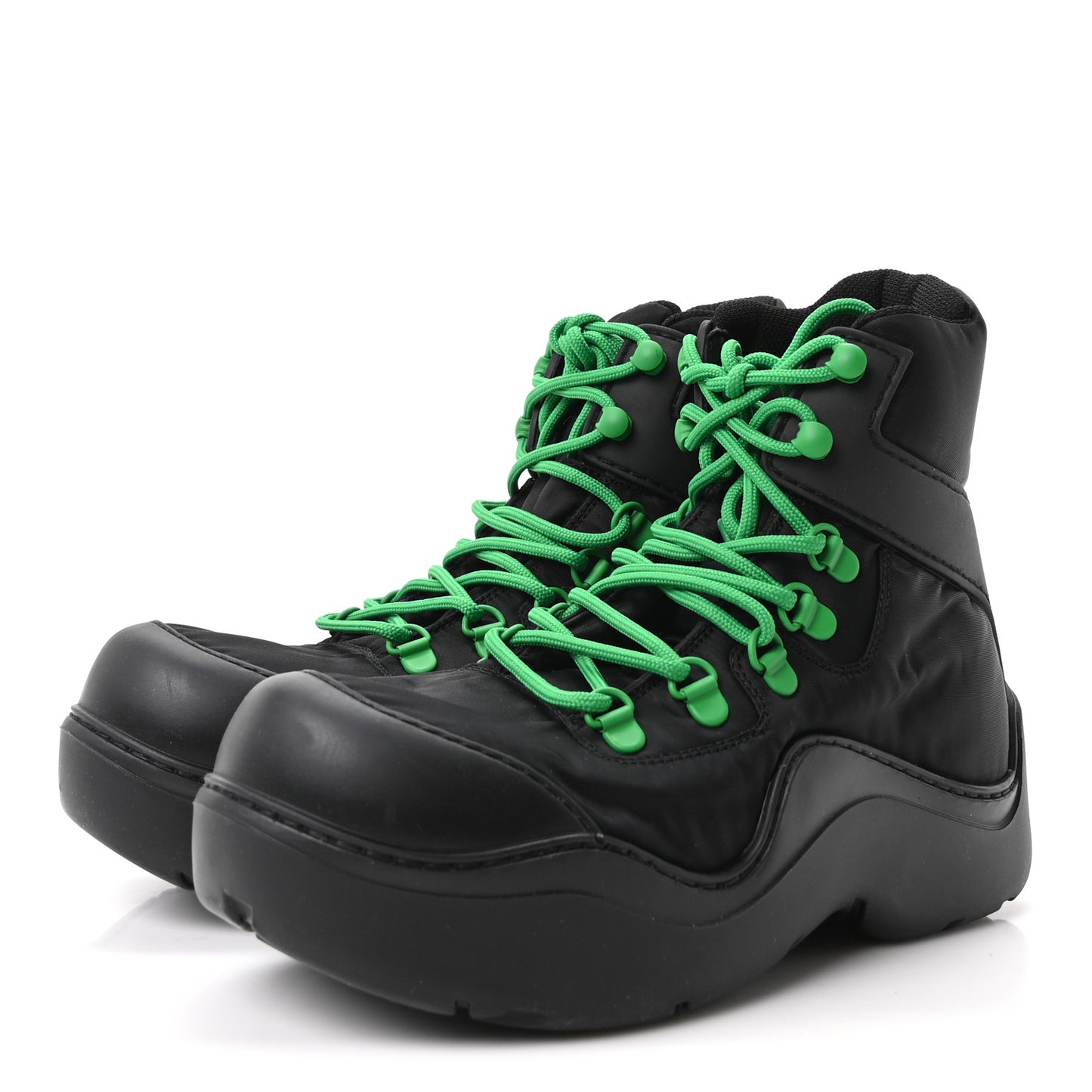 Technical Fabric Rubber Puddle Bomber Boots 36 Black Grass