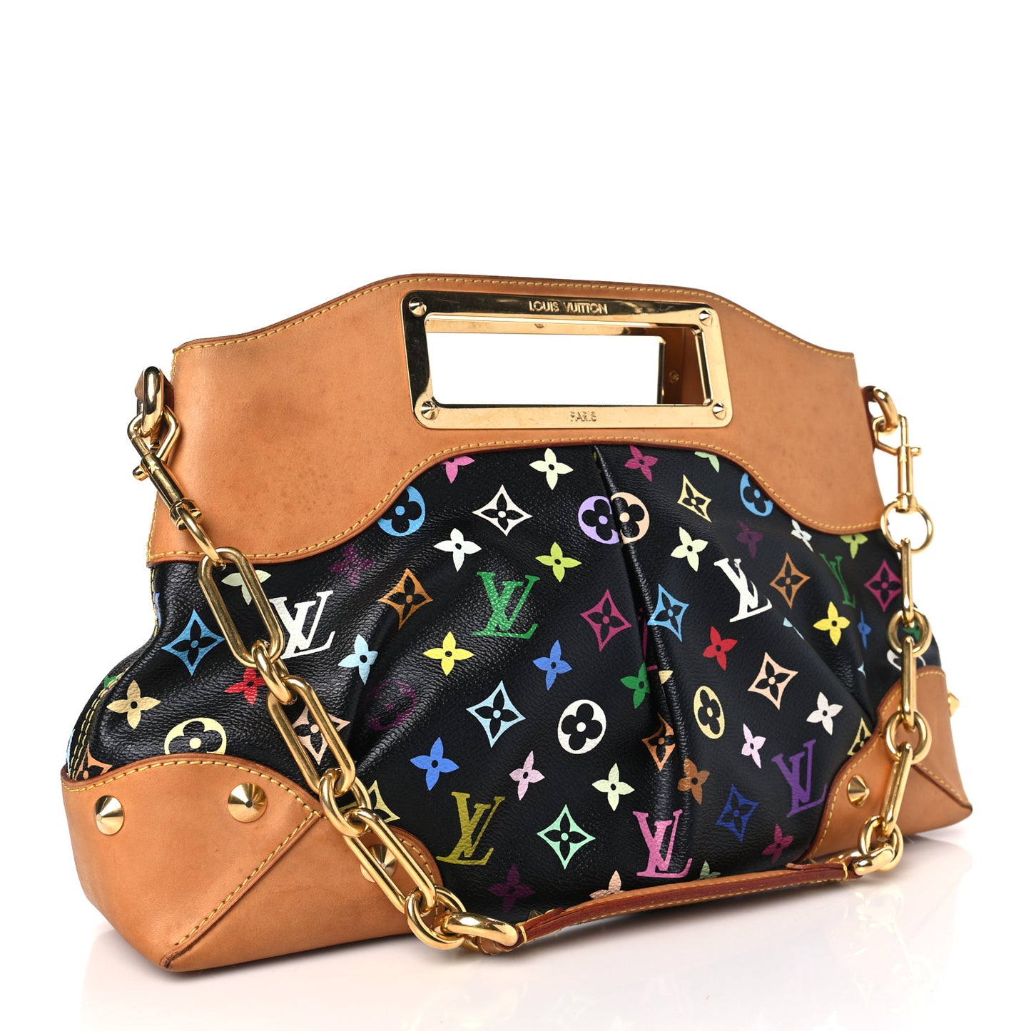 LOUIS VUITTON Monogram Multicolor Judy MM Black