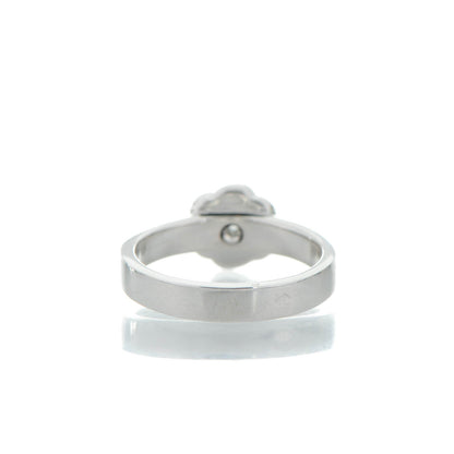 Chanel 18K White Gold Diamond Camellia Ring 6.5 3 of 4