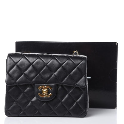 Chanel Lambskin Quilted Mini Square Flap Black 12 of 12