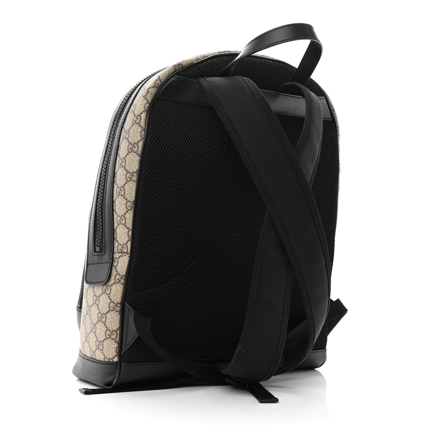 GG Supreme Monogram Medium Backpack Black
