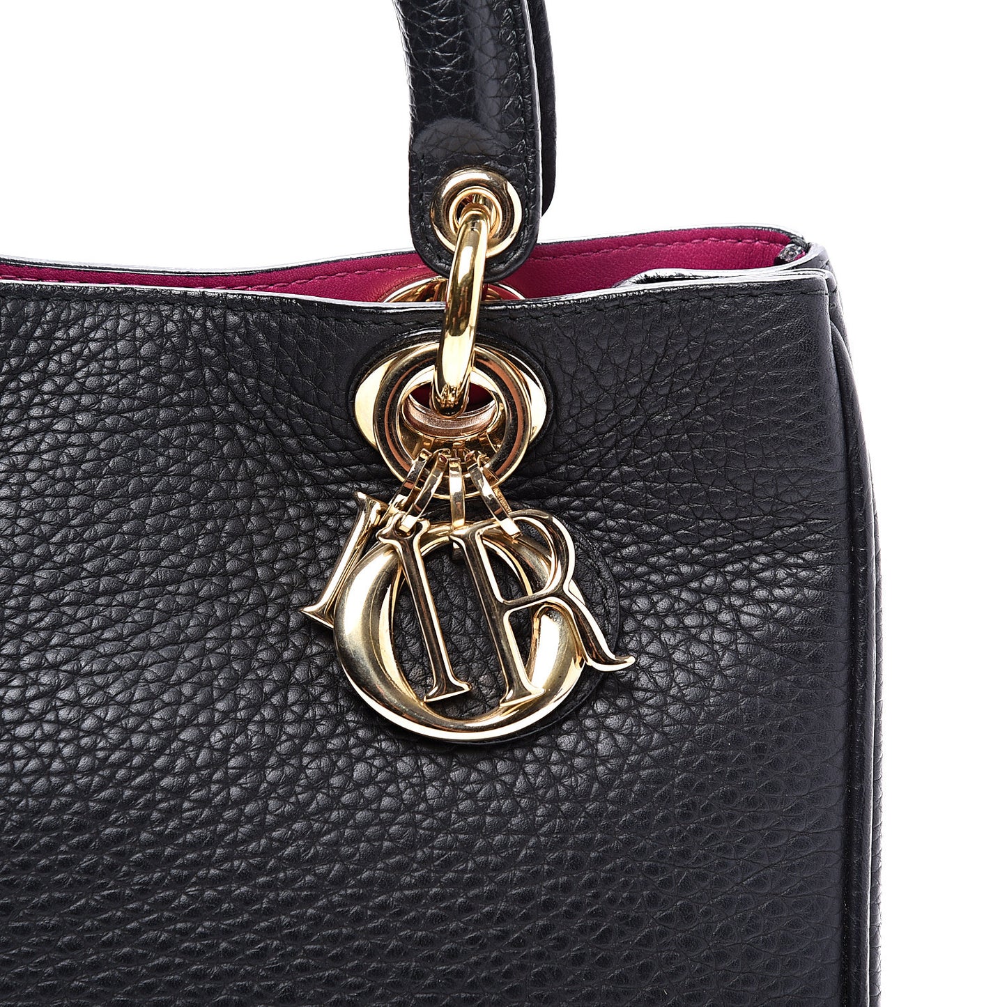 Bullcalf Small Diorissimo Tote Black Rose Indien