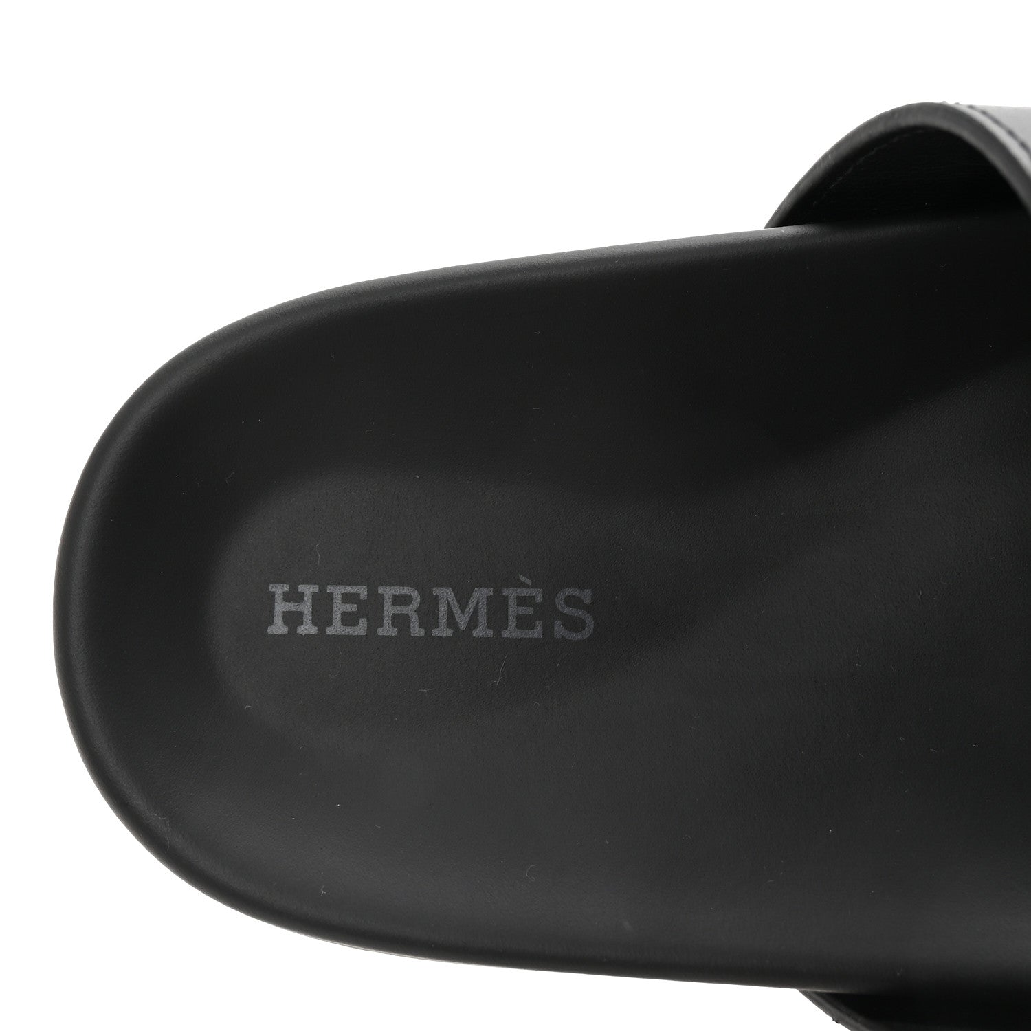 Hermes Calfskin Womens Chypre Sandals 37 Black 8 of 10