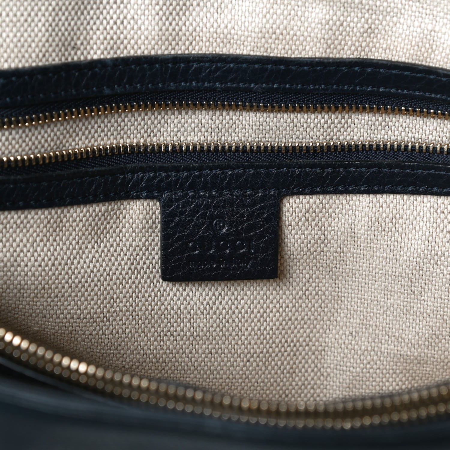 Gucci Cellarius Calfskin Medium Soho Working Tote Blue 8 of 17