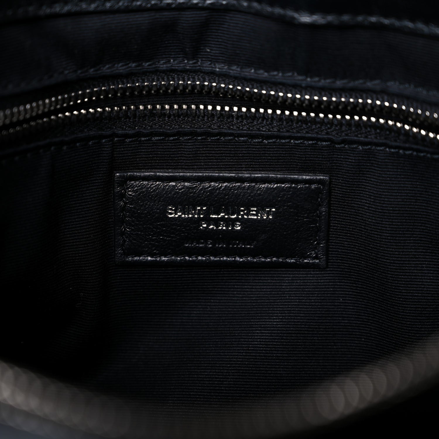 Saint Laurent Calfskin Y Quilted Monogram Medium Loulou Chain Satchel Black 6 of 18