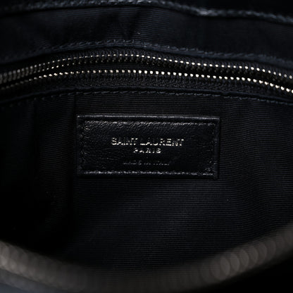 Saint Laurent Calfskin Y Quilted Monogram Medium Loulou Chain Satchel Black 6 of 18