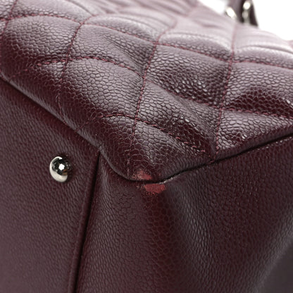 Chanel Caviar Quilted XL Grand Shopping Tote GST Dark Burgundy 10 of 15