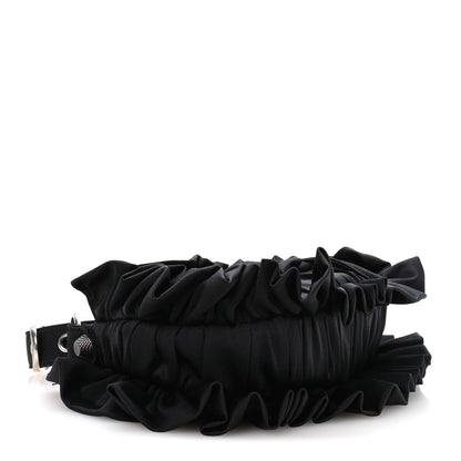 Balenciaga Ruffled Jersey Le Cagole Shoulder Bag XS Black 5 of 11