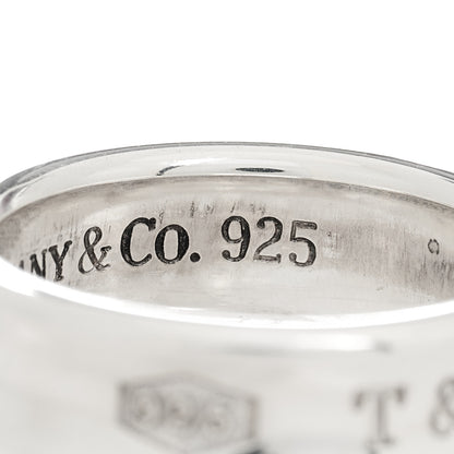 Tiffany Sterling Silver 1837 Band Ring 59 8.75 6 of 6