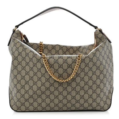 Gucci GG Supreme Monogram Large Linea A Hobo Light Brown 1 of 10