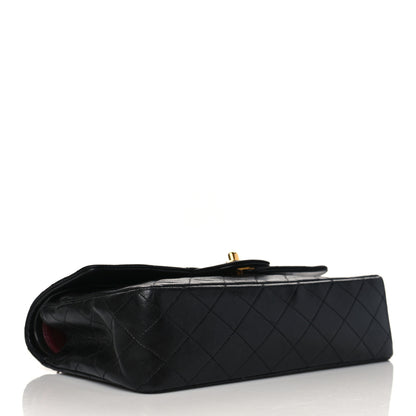 Chanel Lambskin Quilted Medium Double Flap Black 4 of 12