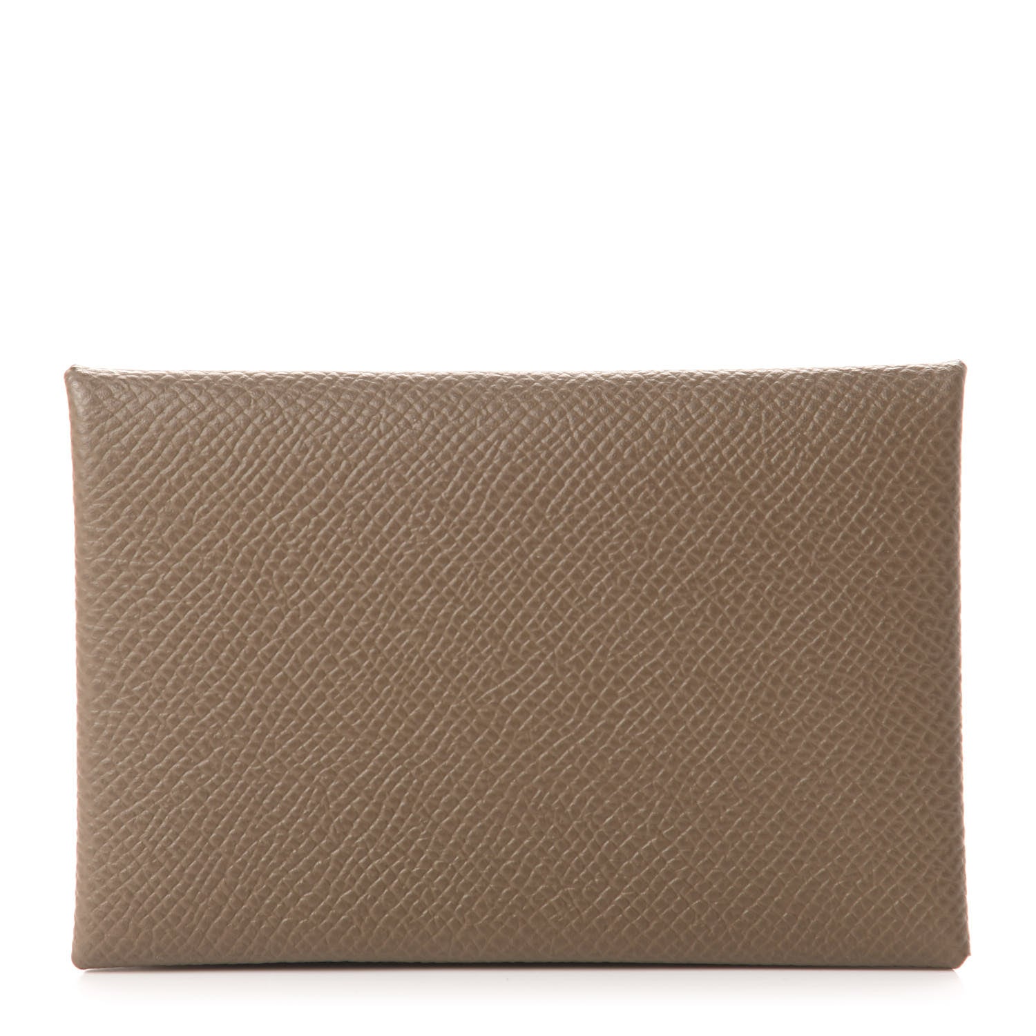 Hermes Epsom Calvi Card Case Etoupe 1 of 7