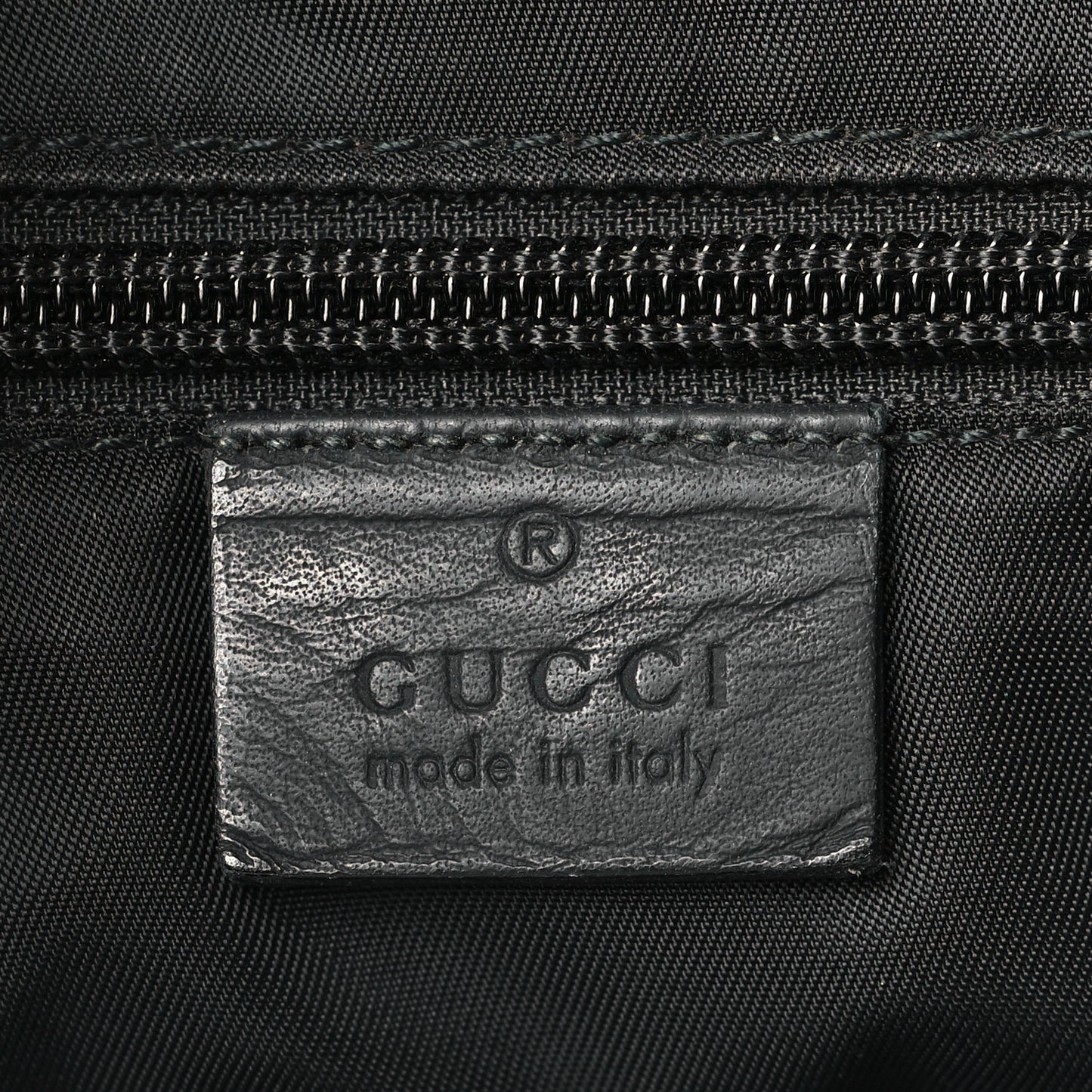 Rubber Guccissima Medium Messenger Bag Black