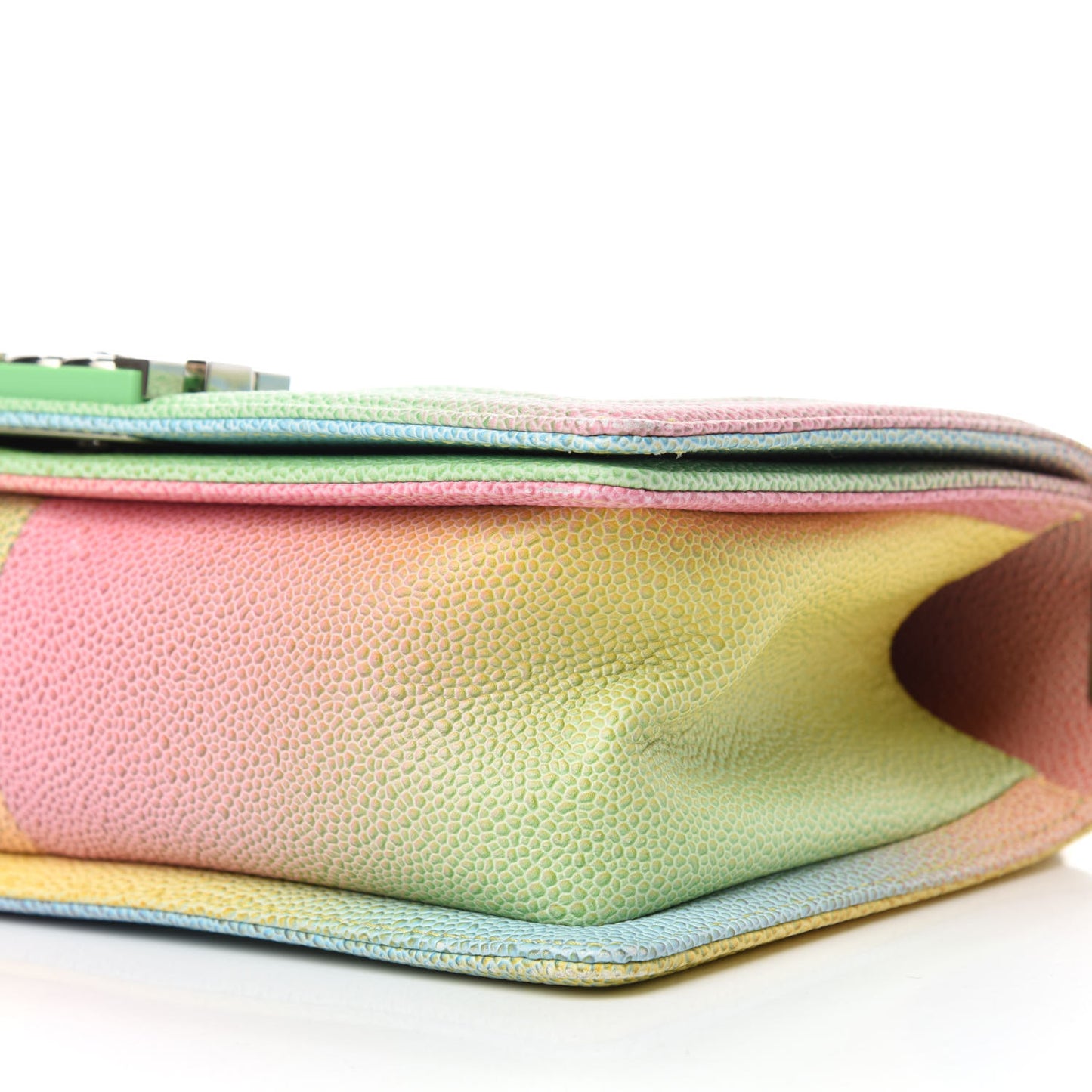 Caviar Quilted Medium Cuba Rainbow Boy Flap Multicolor