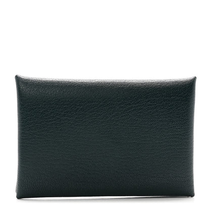 Hermes Chevre Mysore Calvi Card Case Vert Cypress 1 of 8