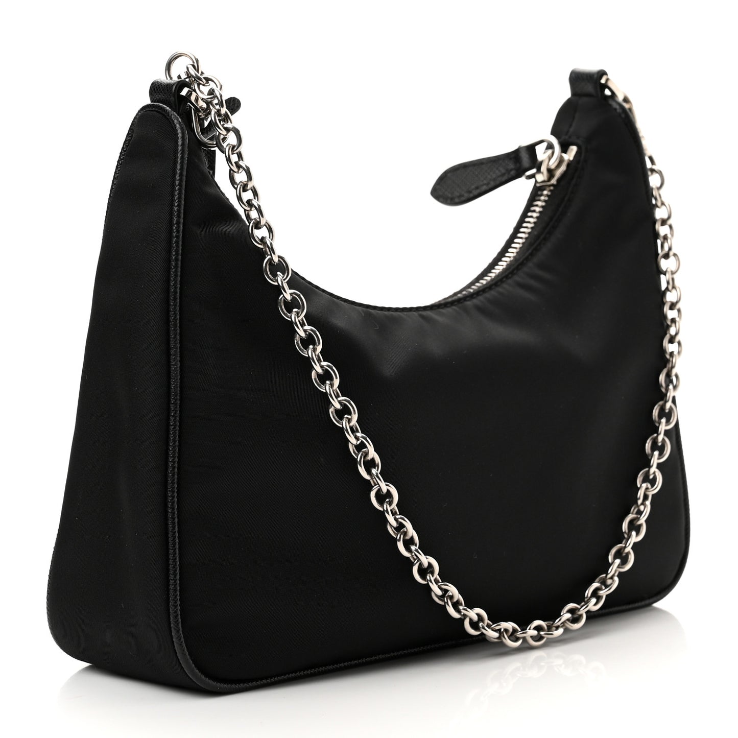 Re-Nylon Saffiano Re-Edition 2005 Shoulder Bag Black