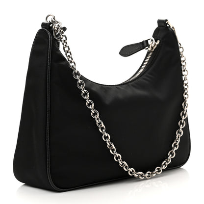 Prada Re-Nylon Saffiano Re-Edition 2005 Shoulder Bag Black 3 of 9