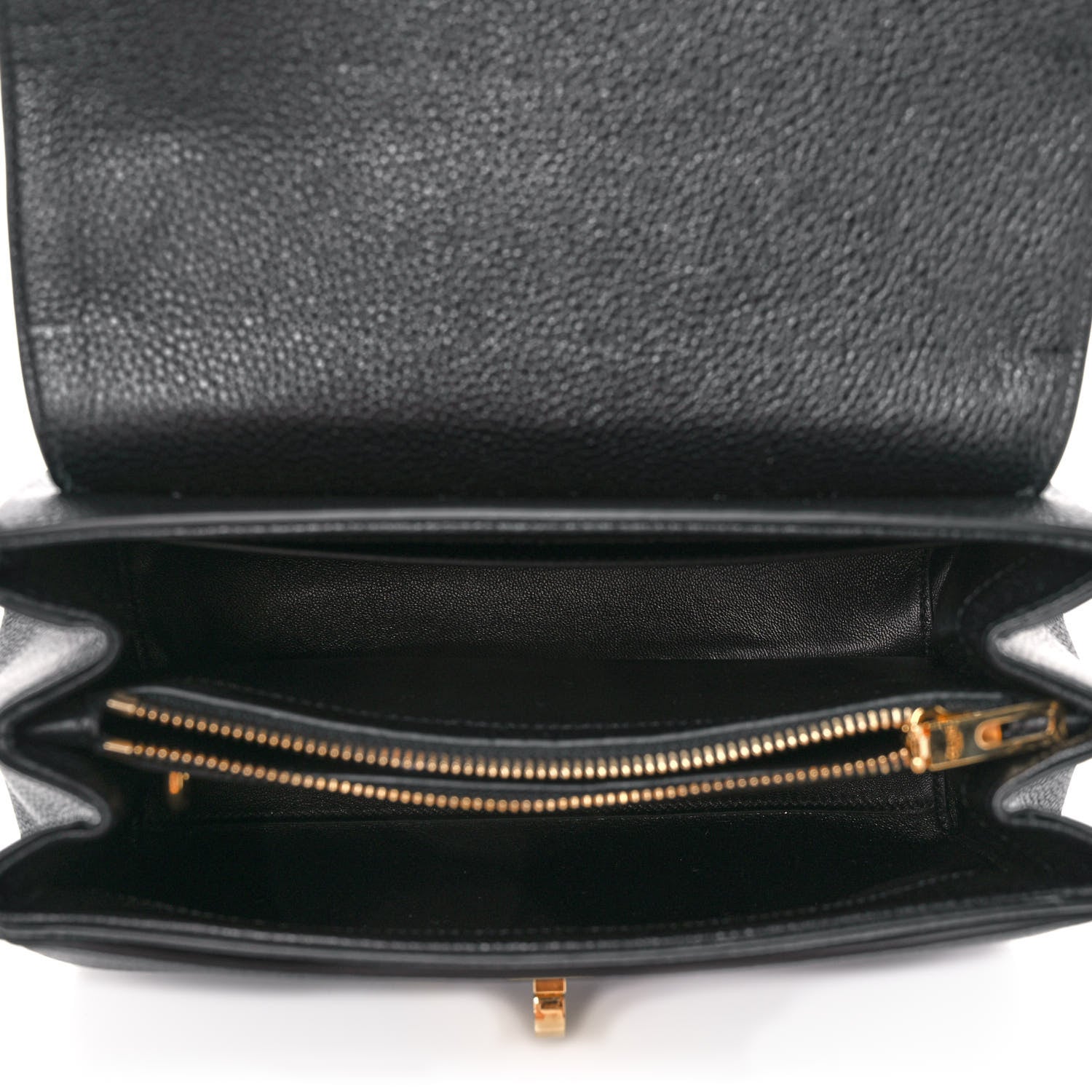 Celine Grained Calfskin Small 16 Top Handle Bag Black 5 of 11