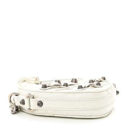 Balenciaga Agneau Arena Mini Le Cagole Heart Bag Optic White 4 of 15